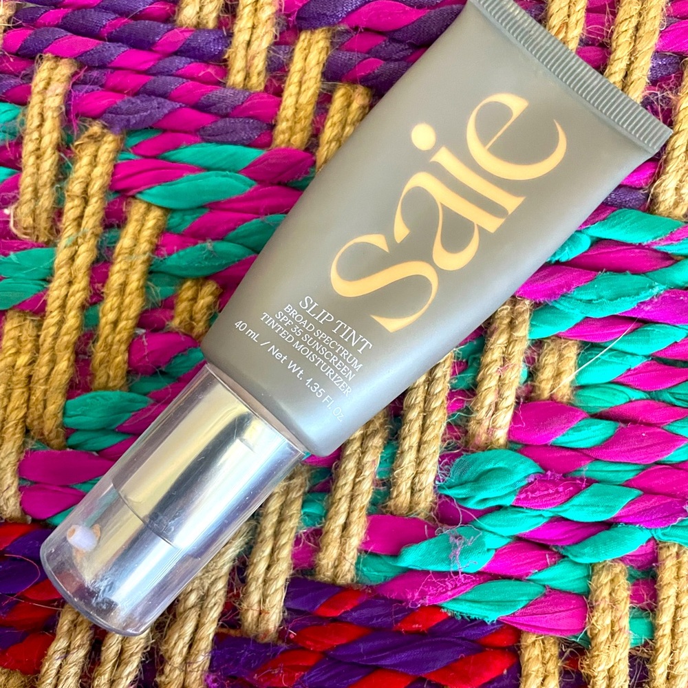 Saie Slip Tint Dewy Tinted Moisturizer SPF 35 Sunscreen (Shade 3)